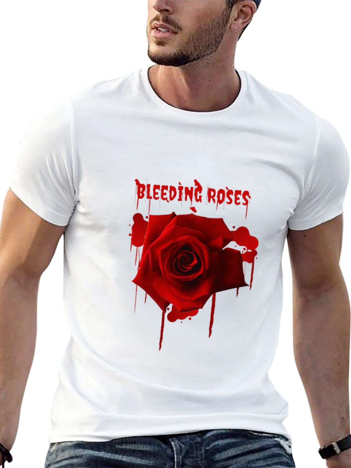 Bleeding Roses Graphic T-Shirt