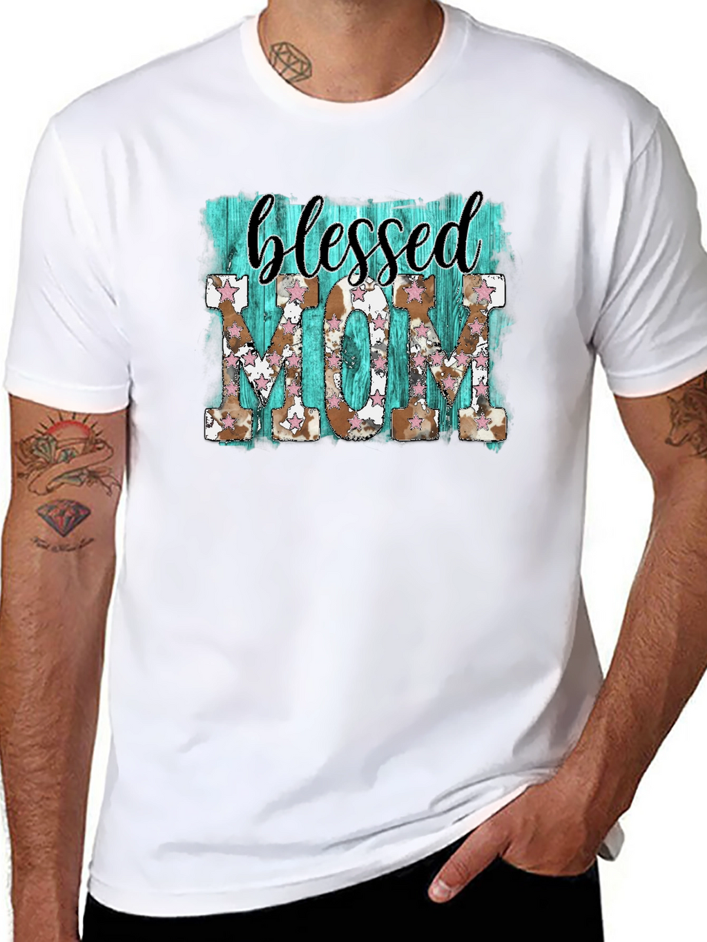 Blessed Mom Graphic Tee - Western Style