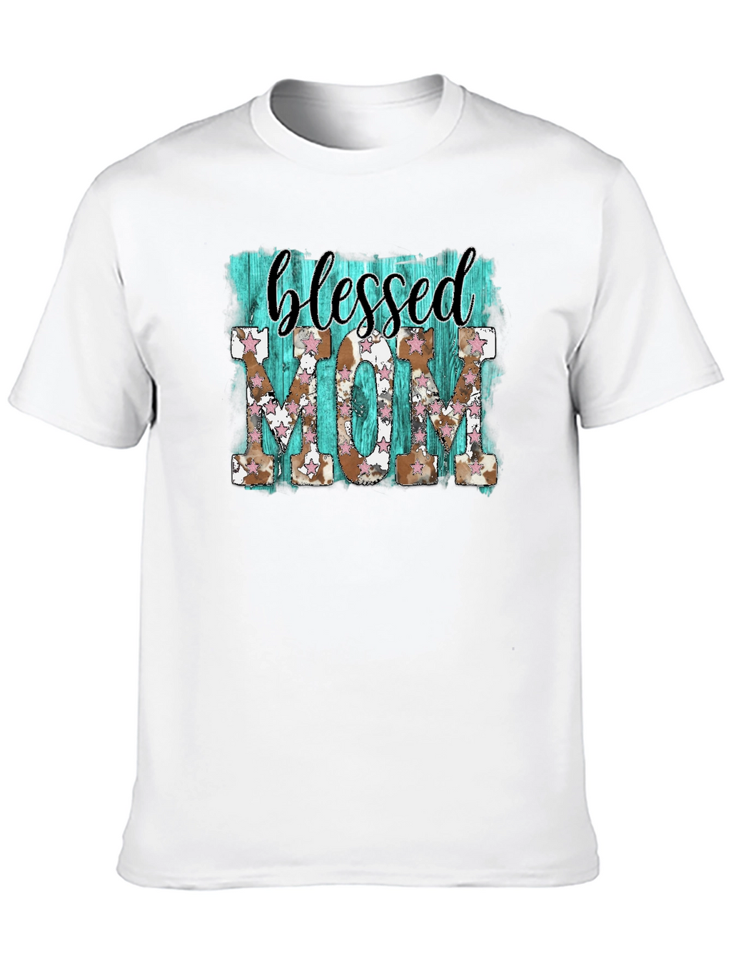 Blessed Mom Graphic Tee - Western Style