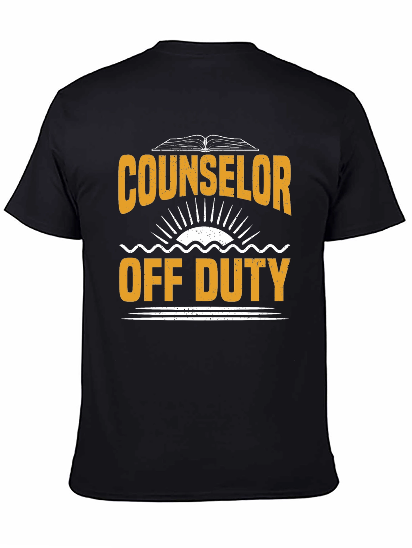 Counselor Off Duty Graphic T-Shirt - Black