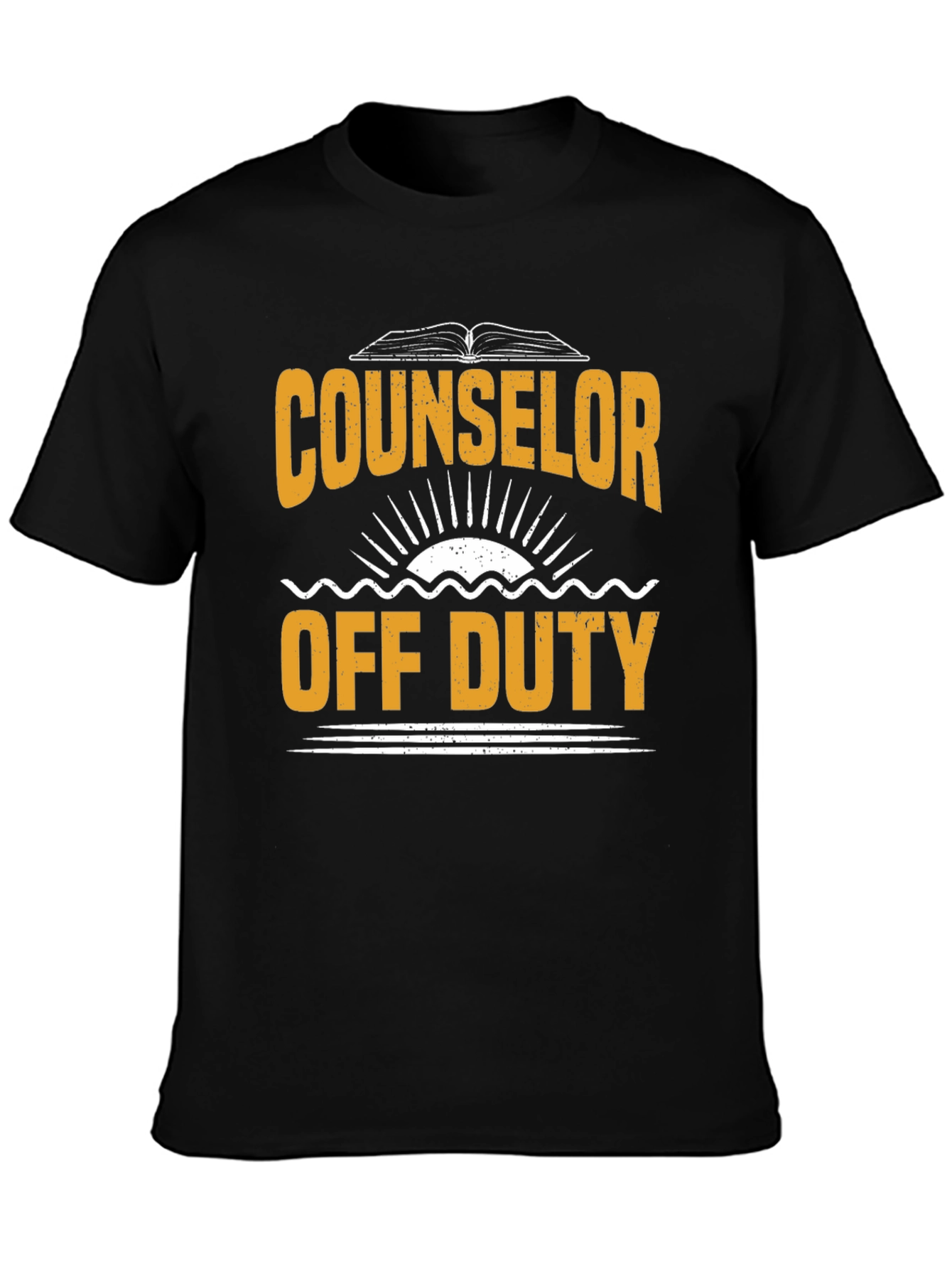 Counselor Off Duty Graphic T-Shirt - Black