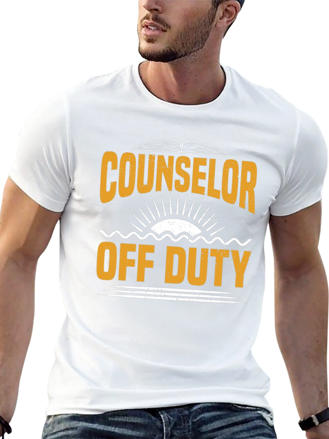 Counselor Off Duty Graphic T-Shirt - Black