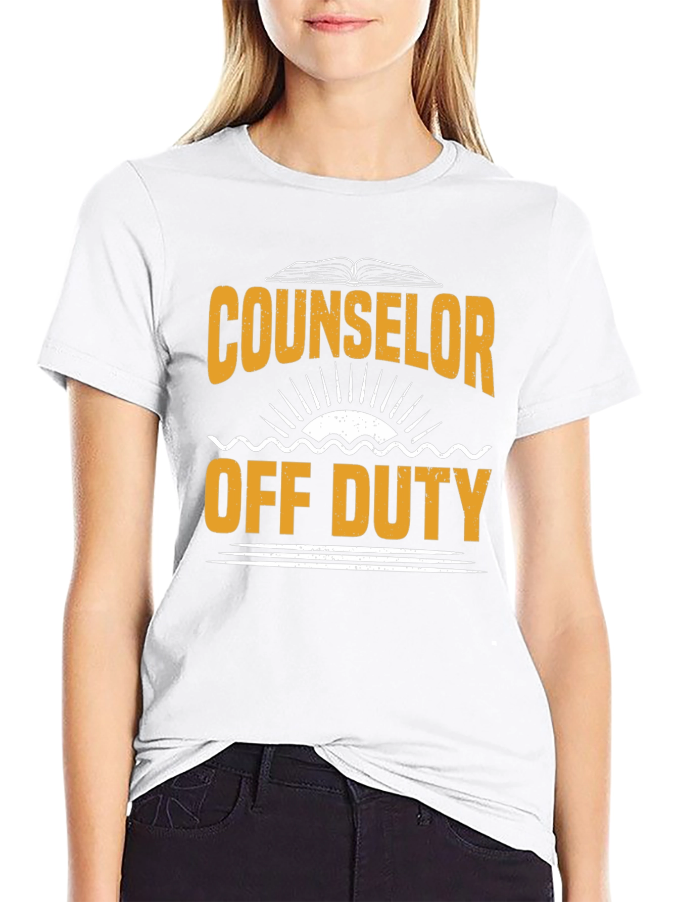 Counselor Off Duty Graphic T-Shirt - Black
