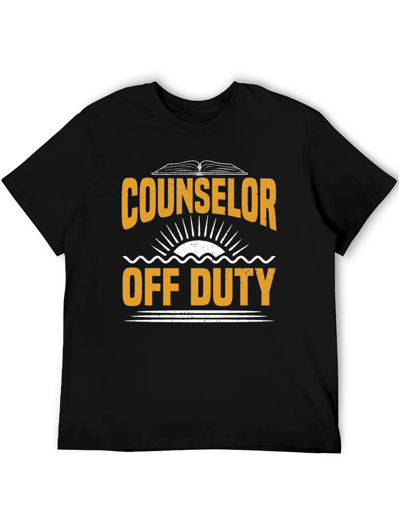 Counselor Off Duty Graphic T-Shirt - Black
