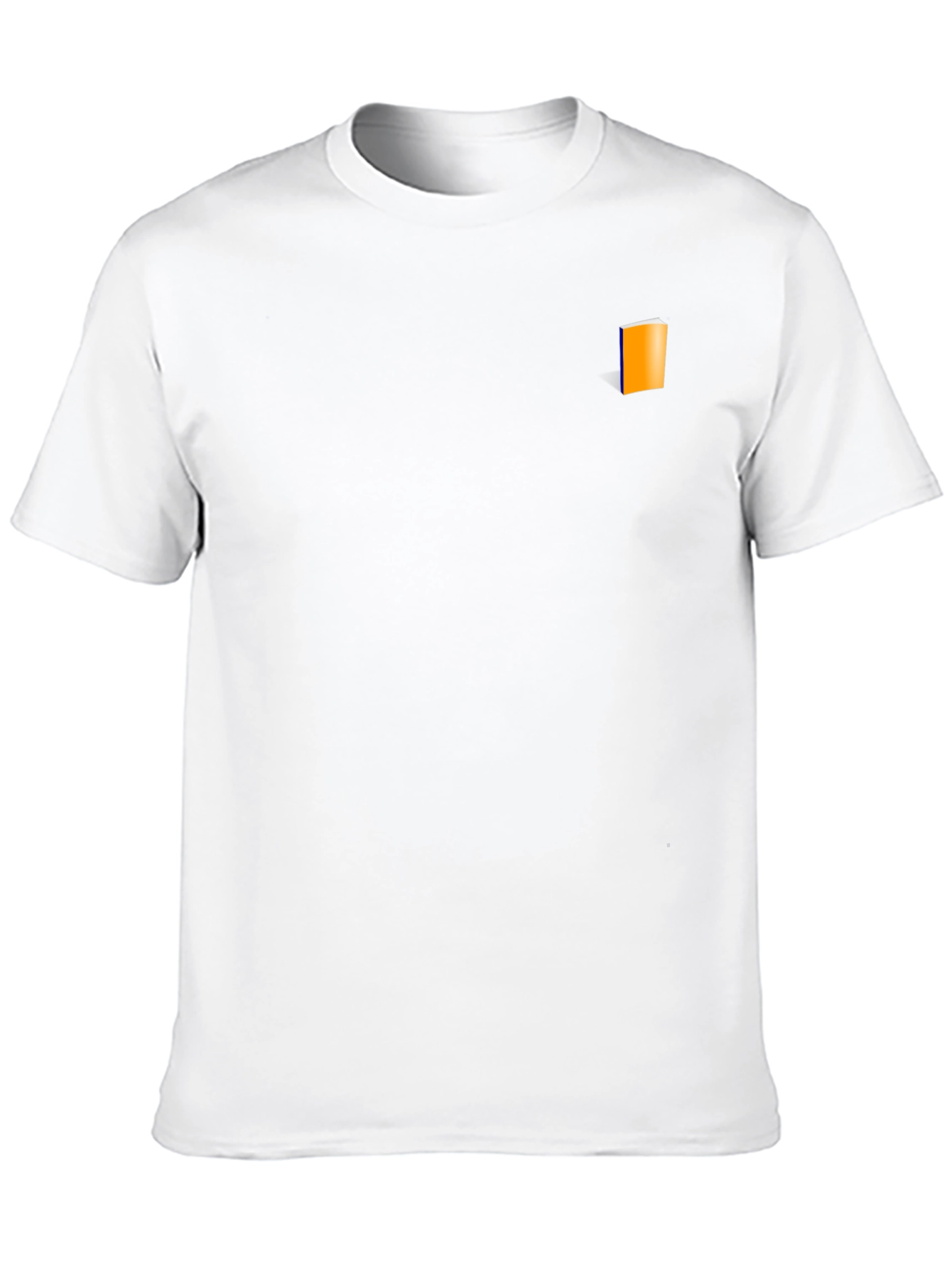 Mens Black T-Shirt with Book Graphic