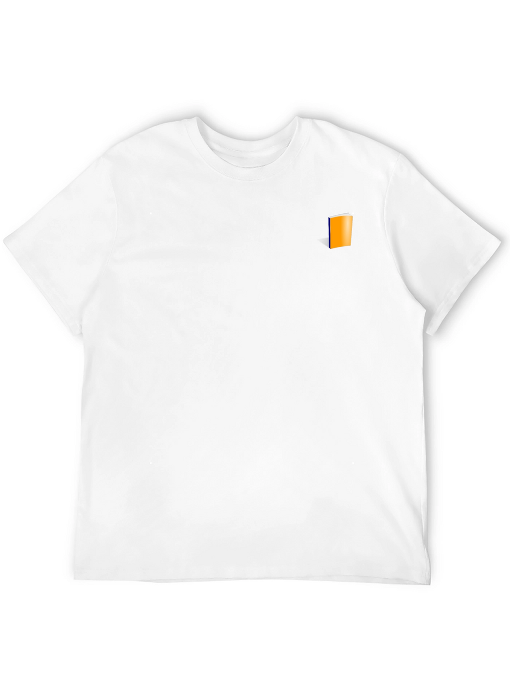 Mens Black T-Shirt with Book Graphic