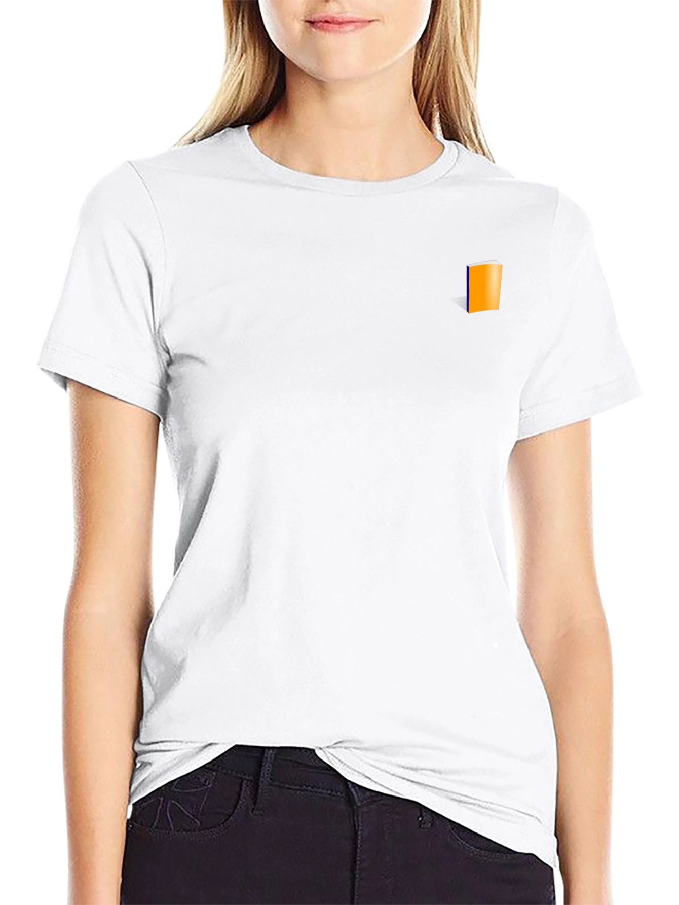 Mens Black T-Shirt with Book Graphic