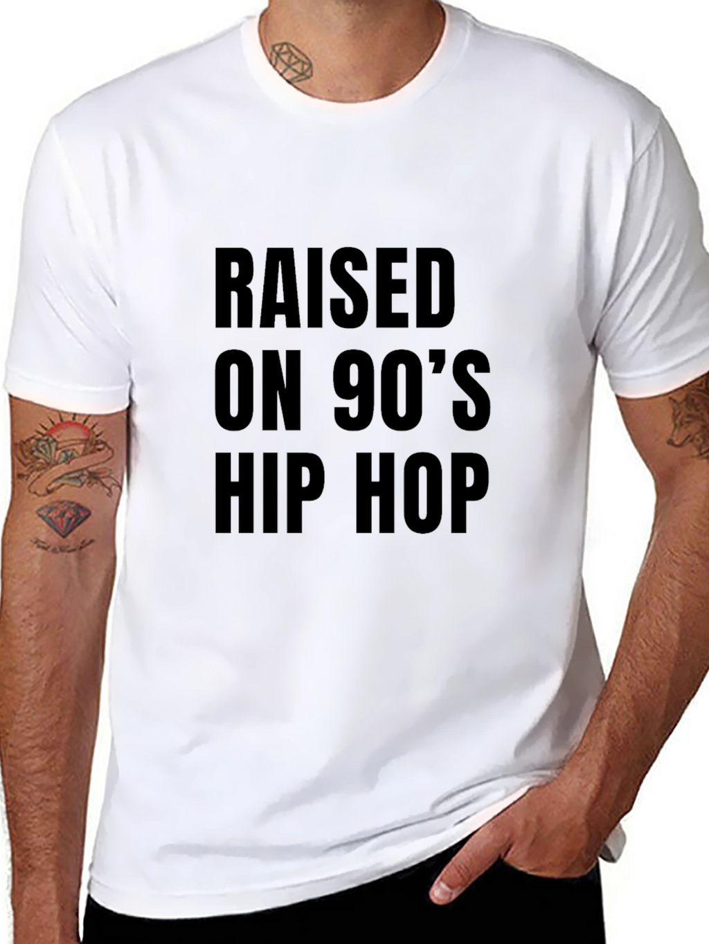 Raised on 90s Hip Hop Graphic Tee