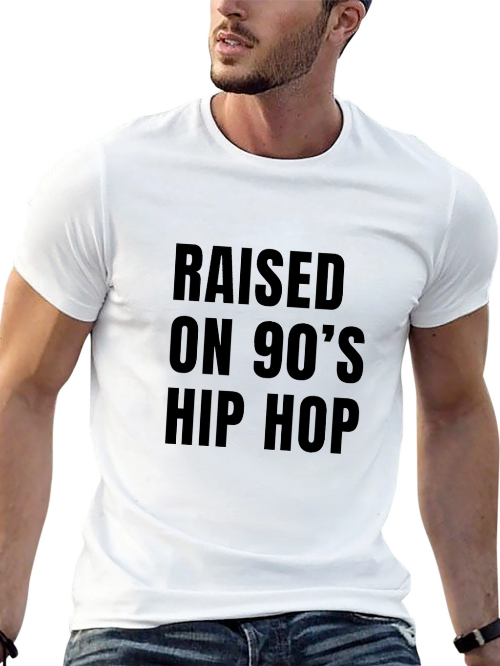 Raised on 90s Hip Hop Graphic Tee