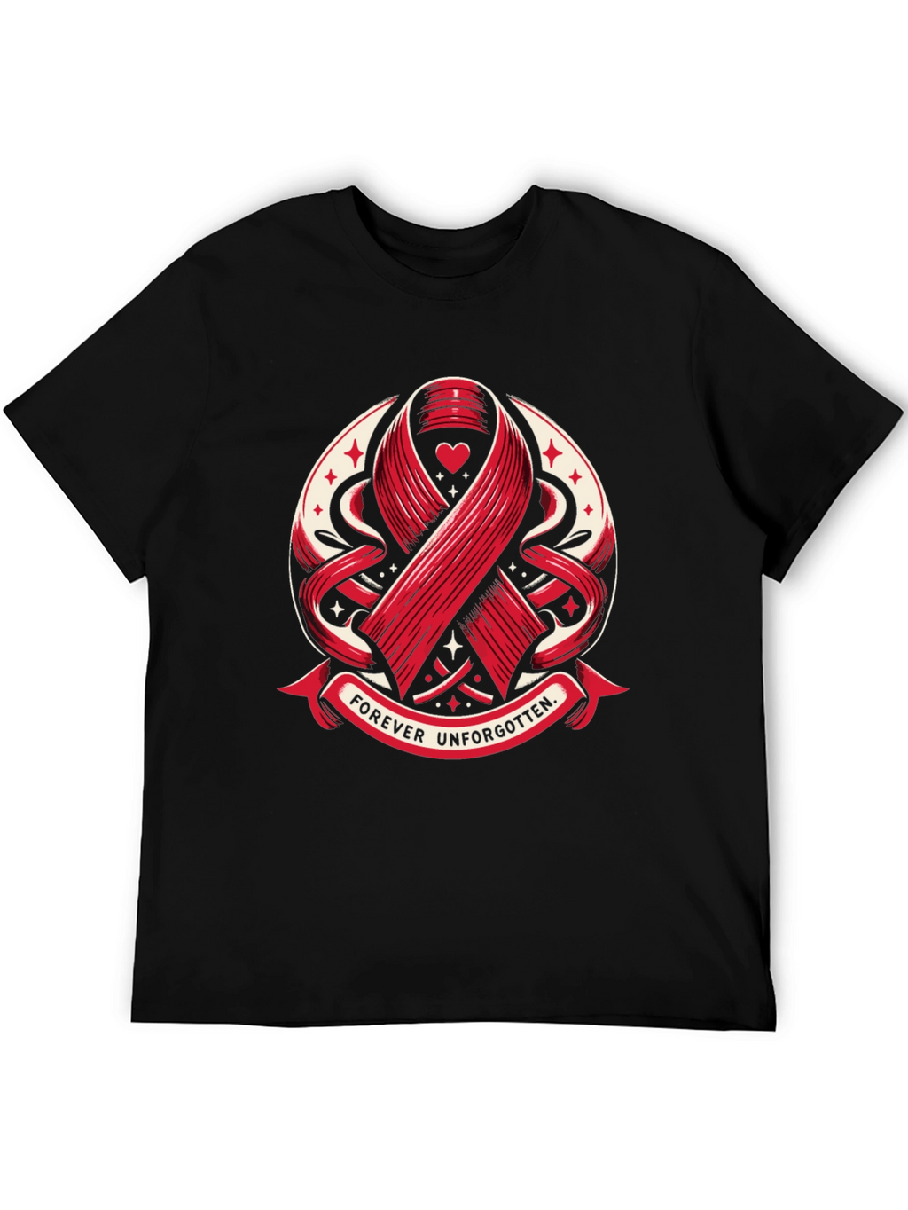 Forever Unforgotten Ribbon Graphic T-Shirt