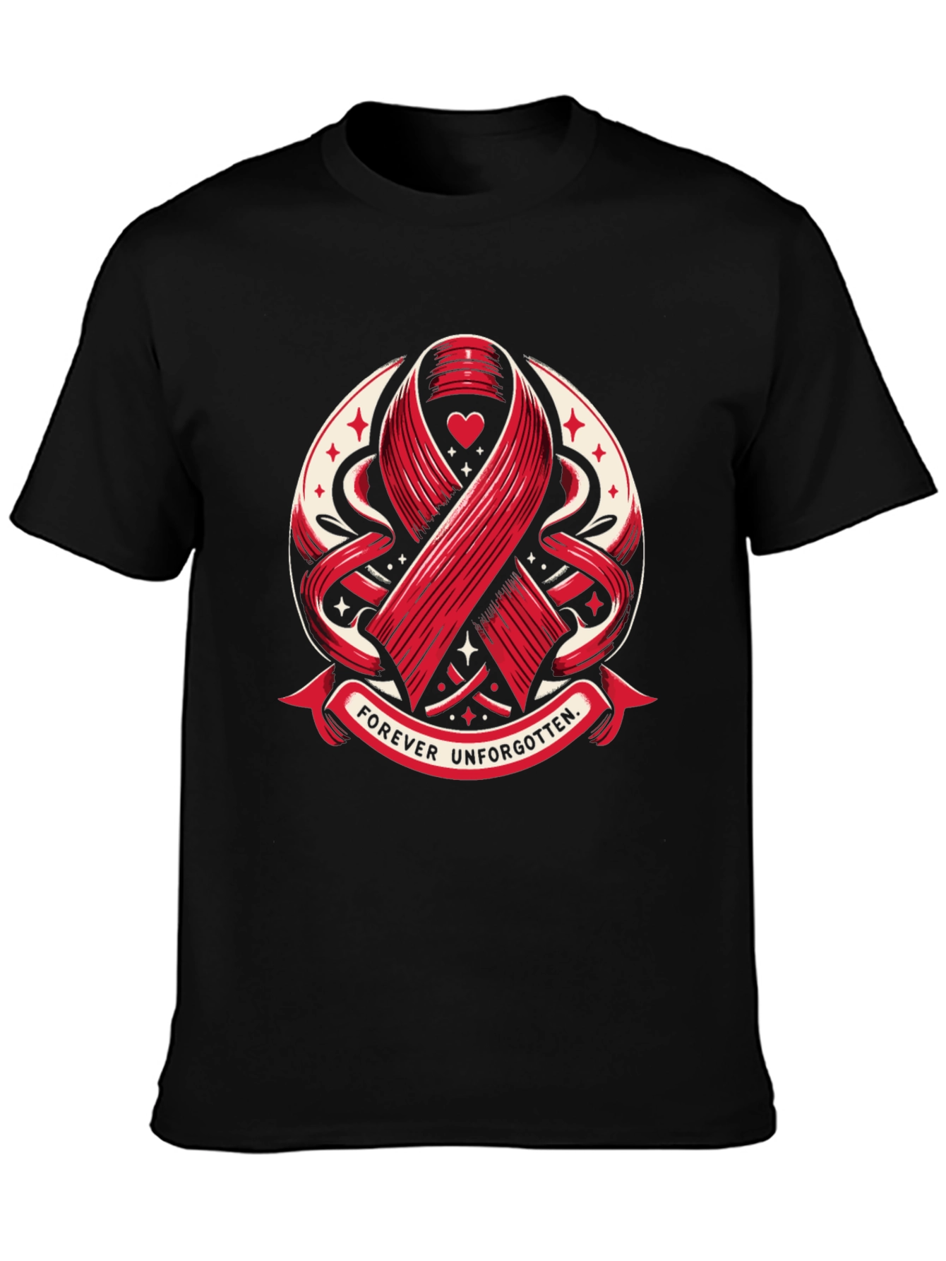 Forever Unforgotten Ribbon Graphic T-Shirt