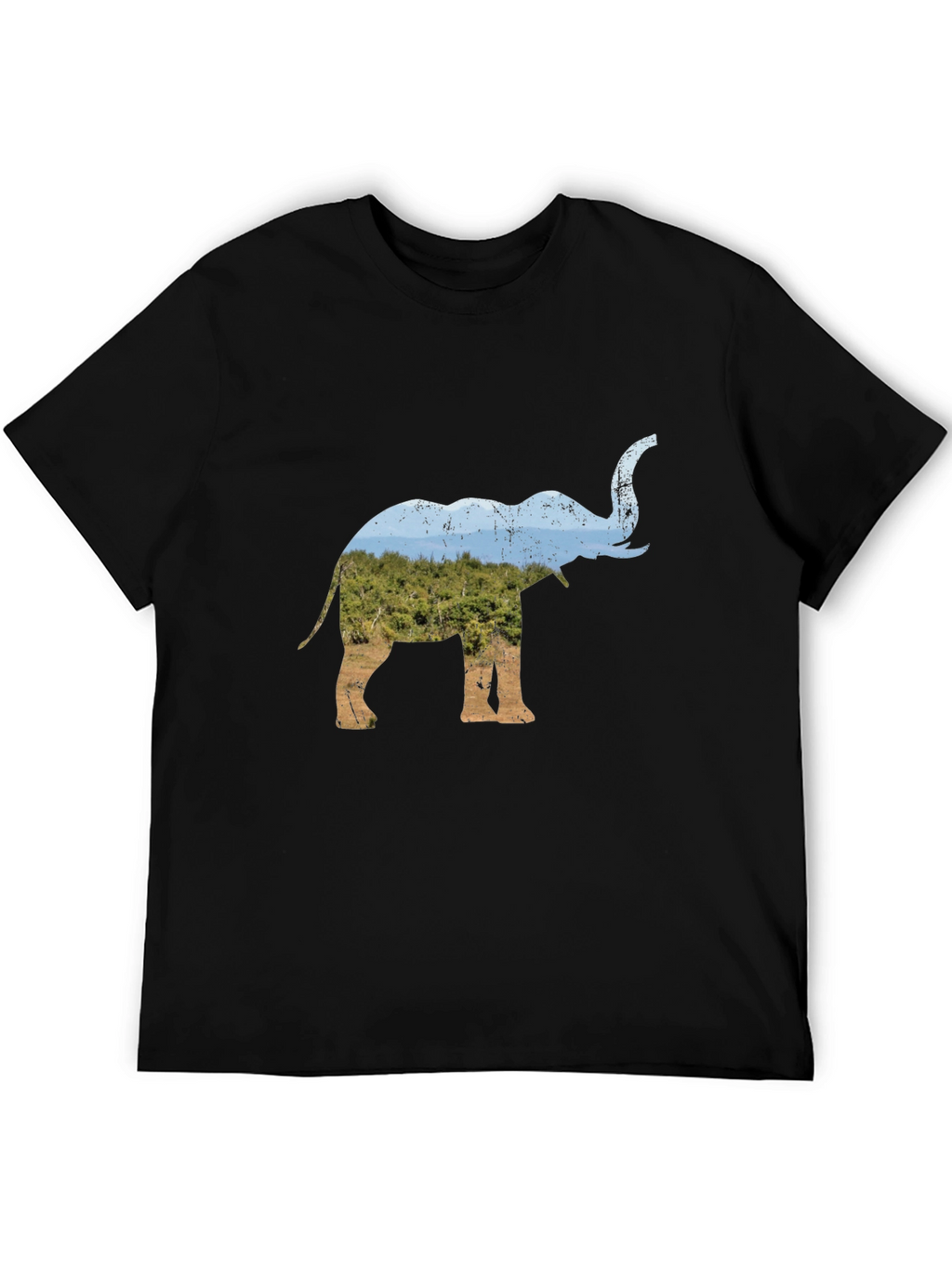 Elephant Nature Graphic Tee - Black