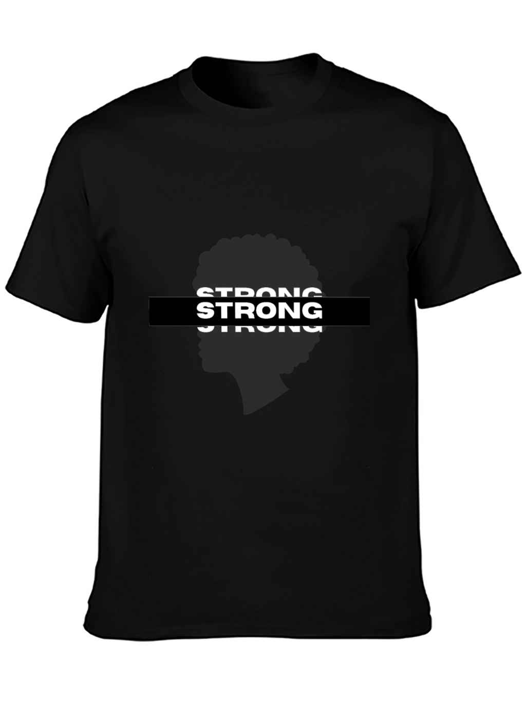 Strong Graphic Black T-Shirt