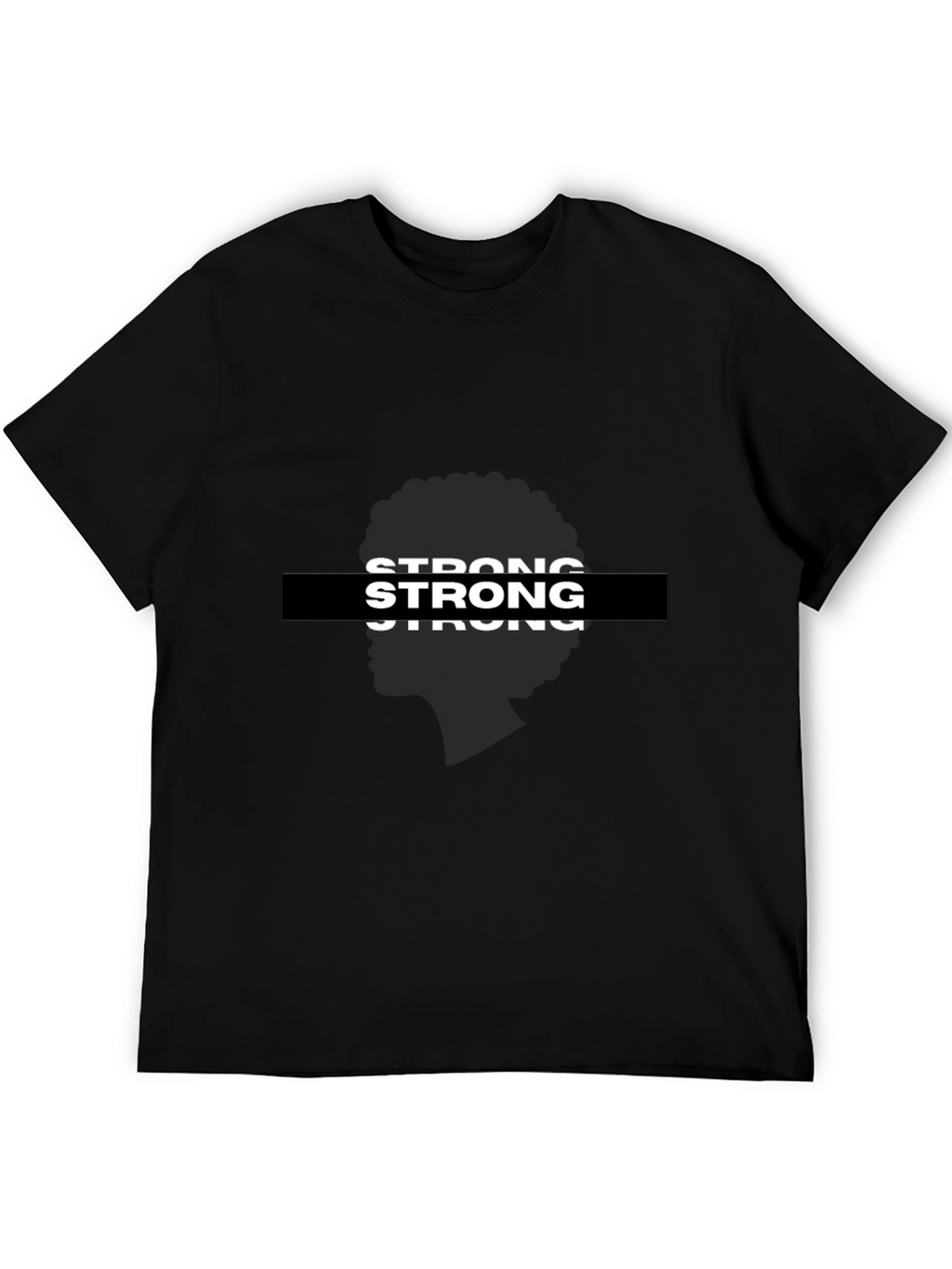 Strong Graphic Black T-Shirt