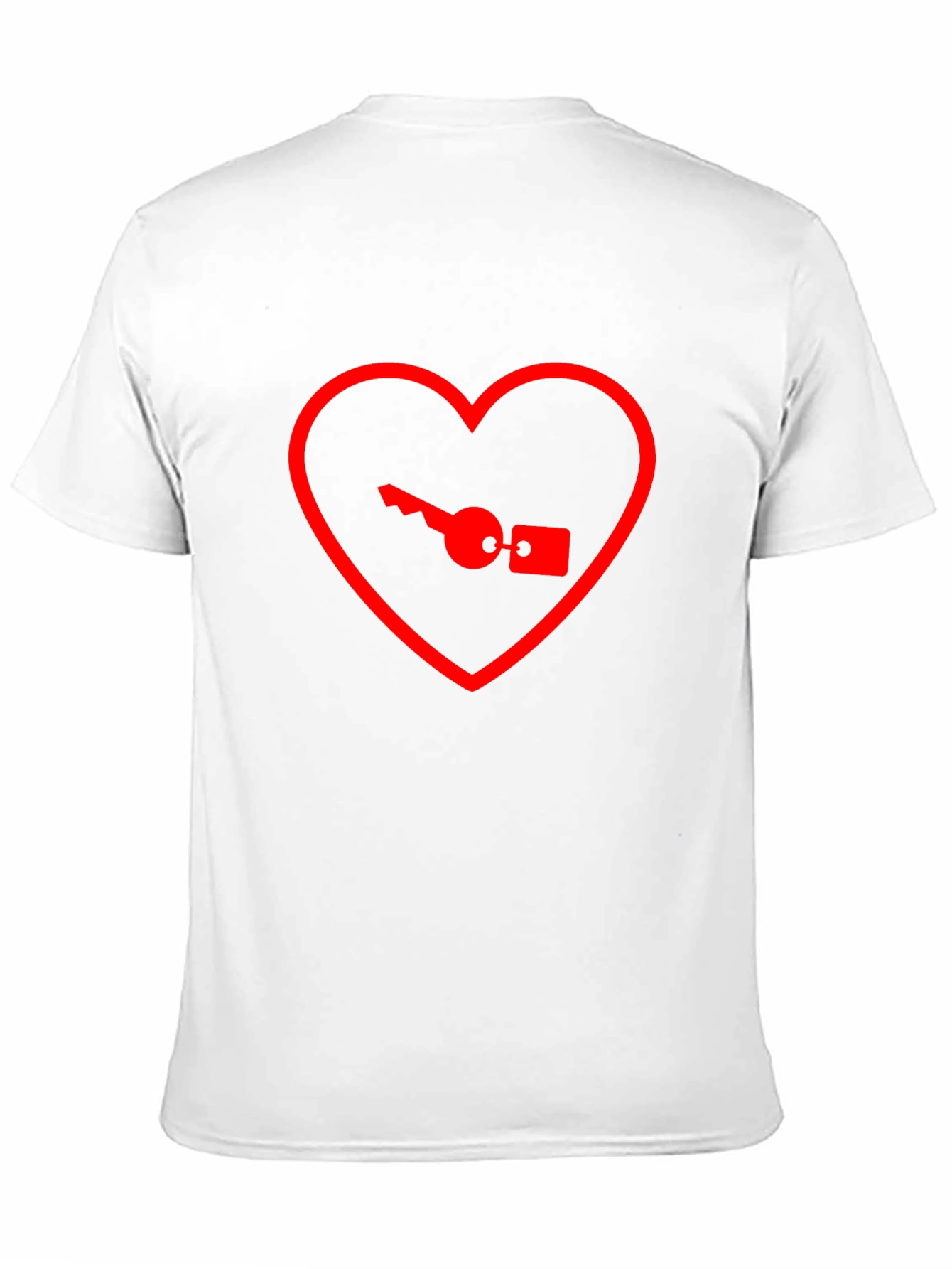 Heart Key Graphic Tee - Unlock Your Style!