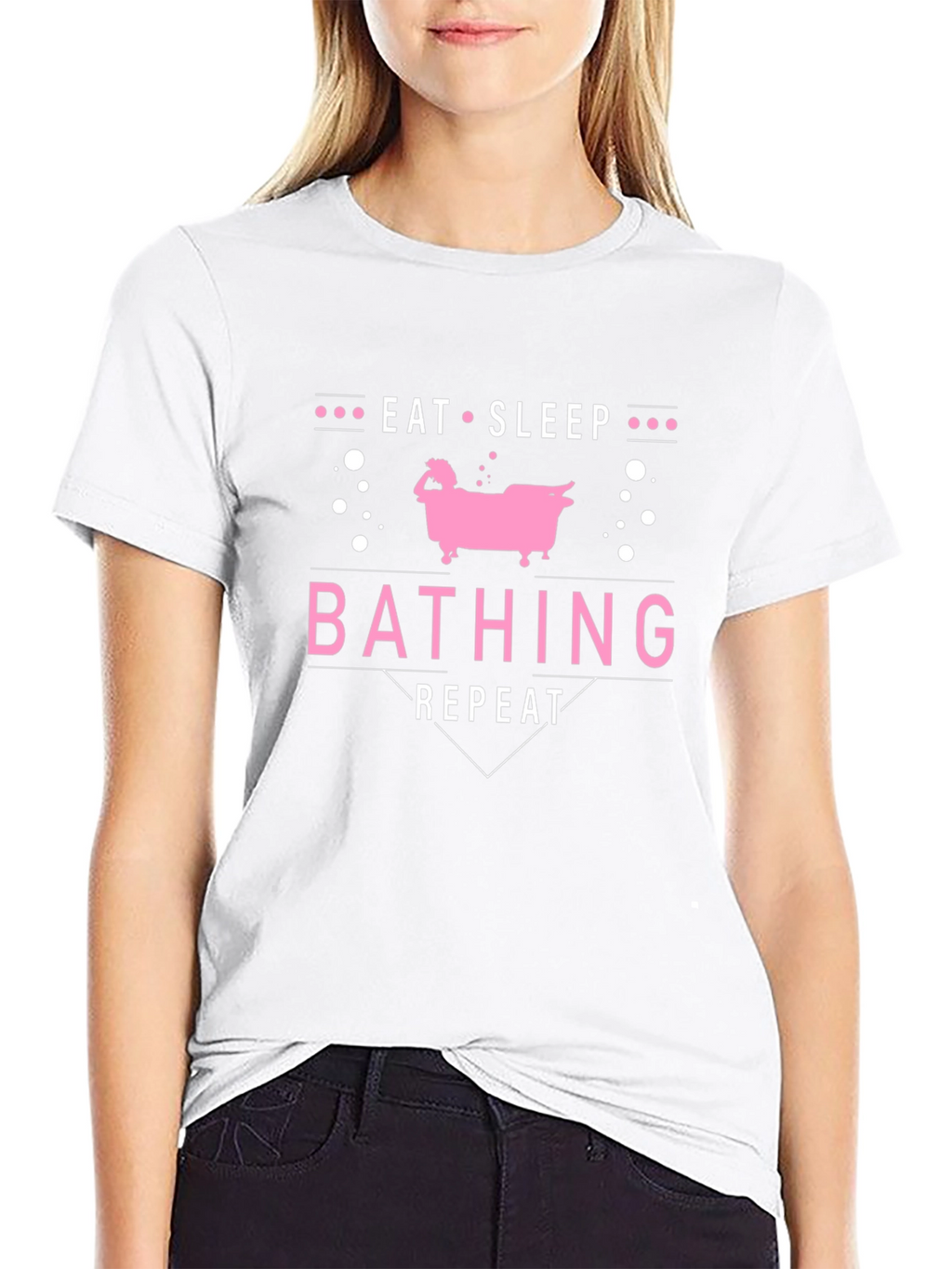 Eat Sleep Bathing Repeat Graphic Tee
