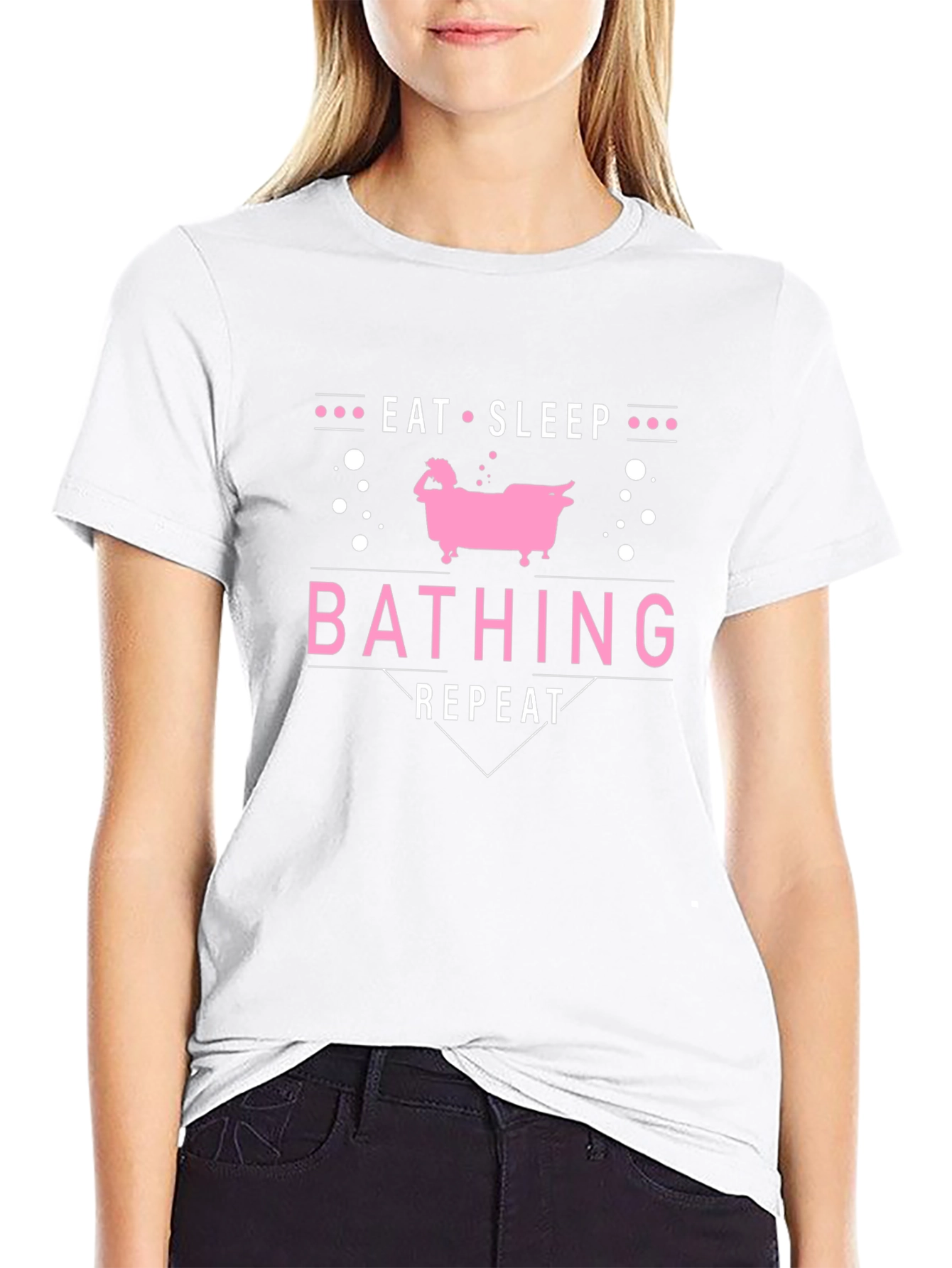Eat Sleep Bathing Repeat Graphic Tee