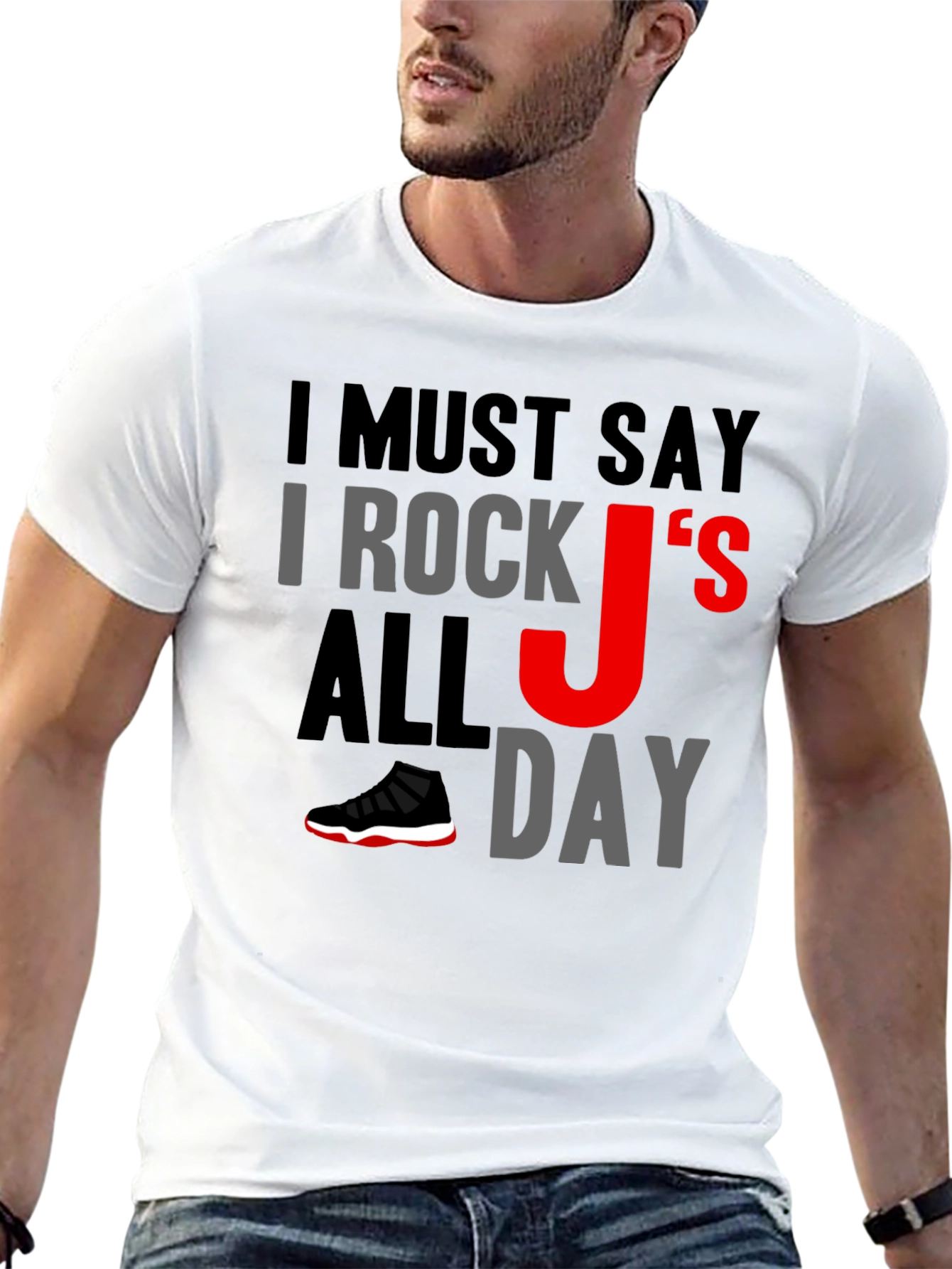 I Rock Js All Day Graphic Tee