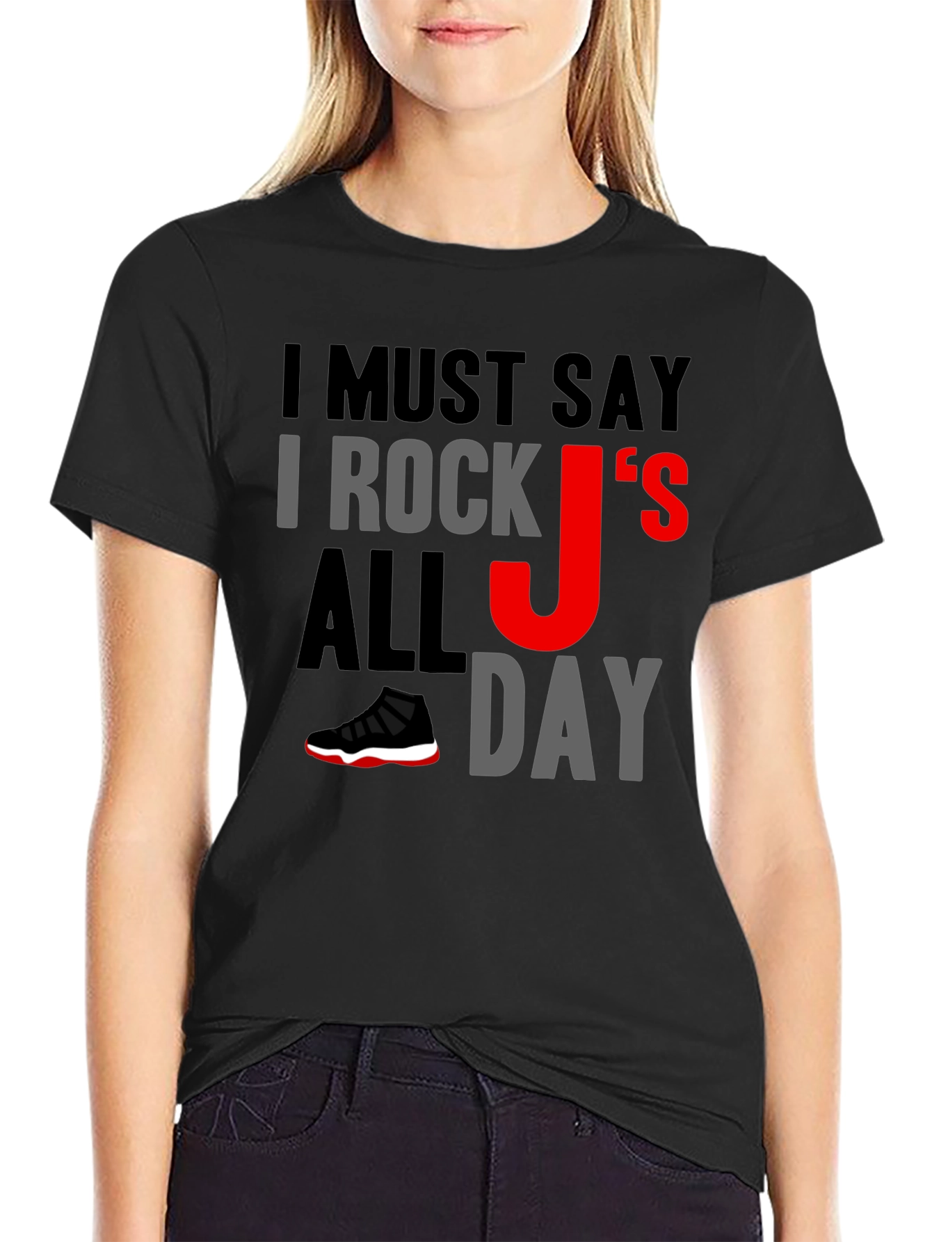 I Rock Js All Day Graphic Tee