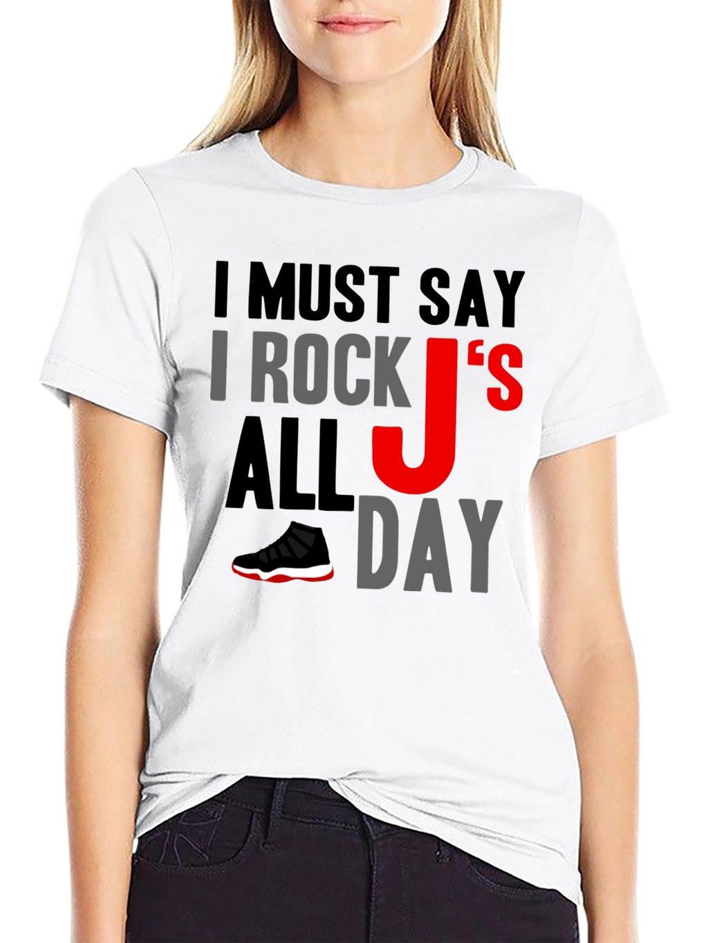 I Rock Js All Day Graphic Tee