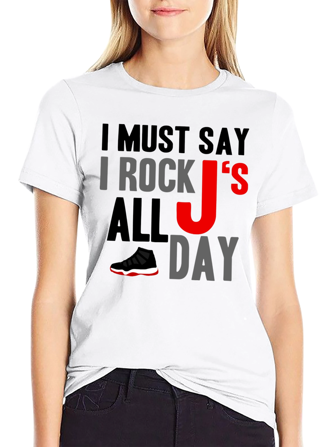 I Rock Js All Day Graphic Tee