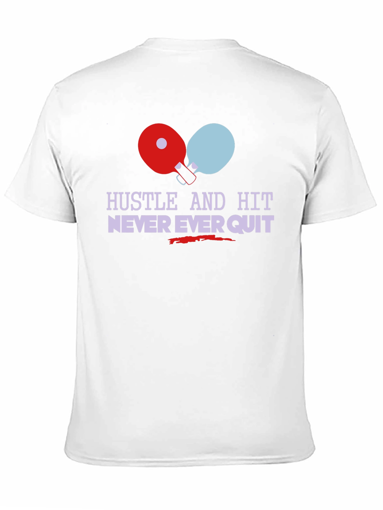 Hustle & Hit Graphic Tee - Never Quit Sports Shirt