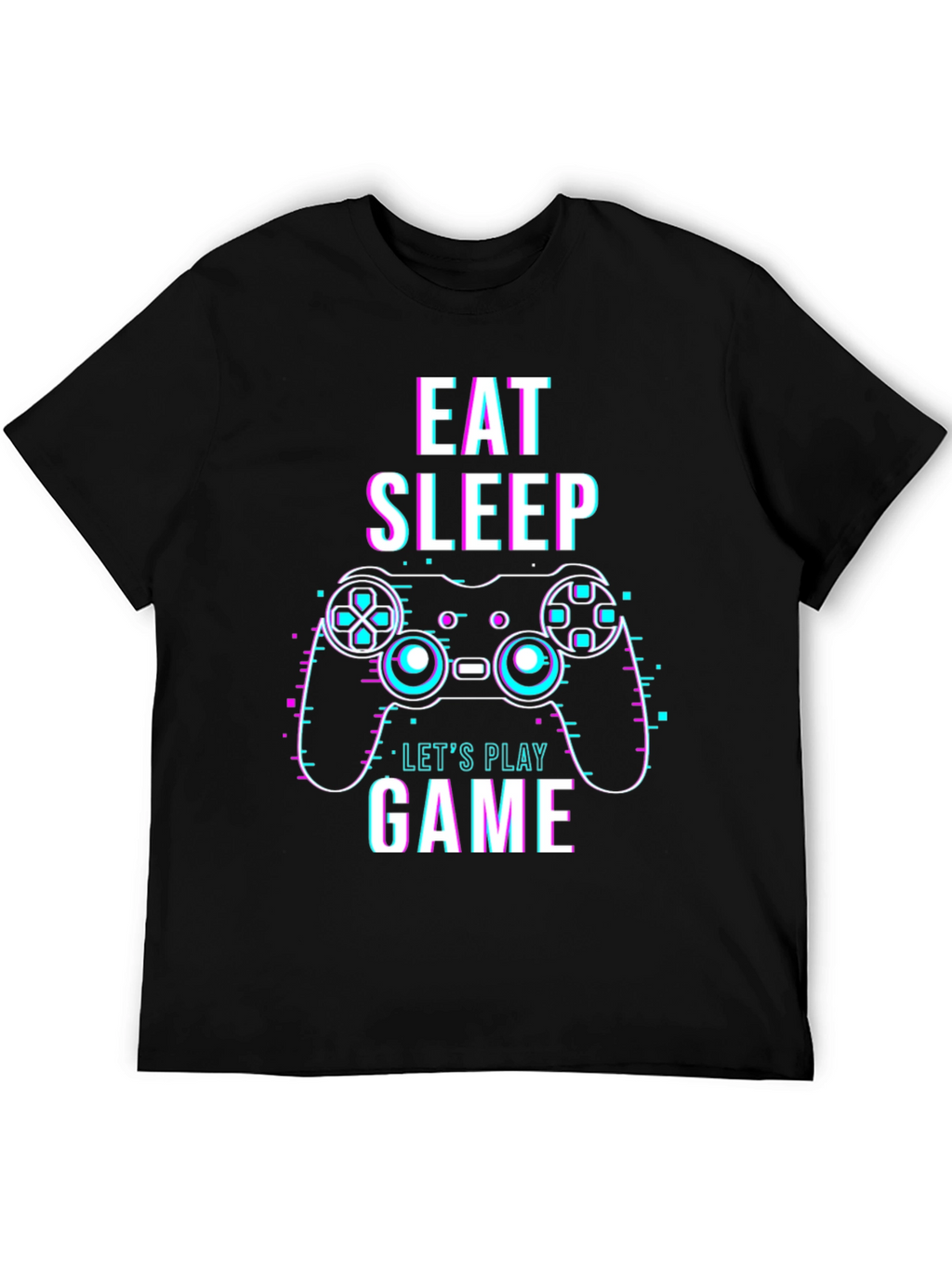 Eat Sleep Game Black Graphic Tee