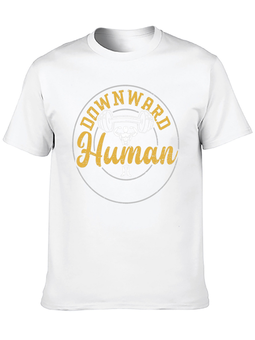 Downward Human Black Graphic Tee