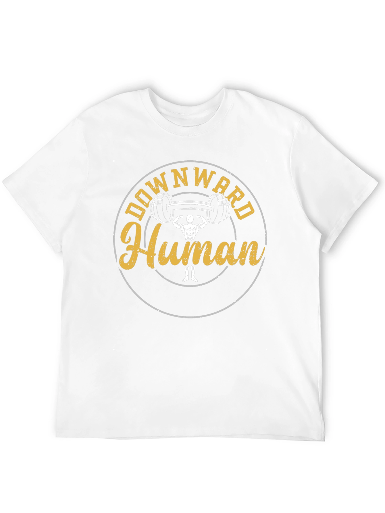 Downward Human Black Graphic Tee