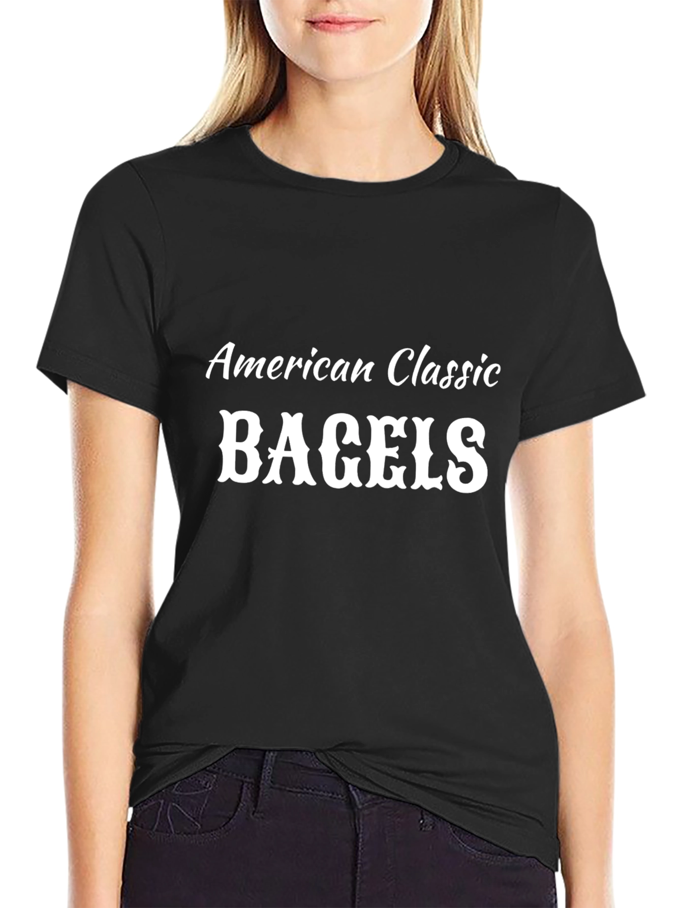 American Classic Bagels Black T-Shirt