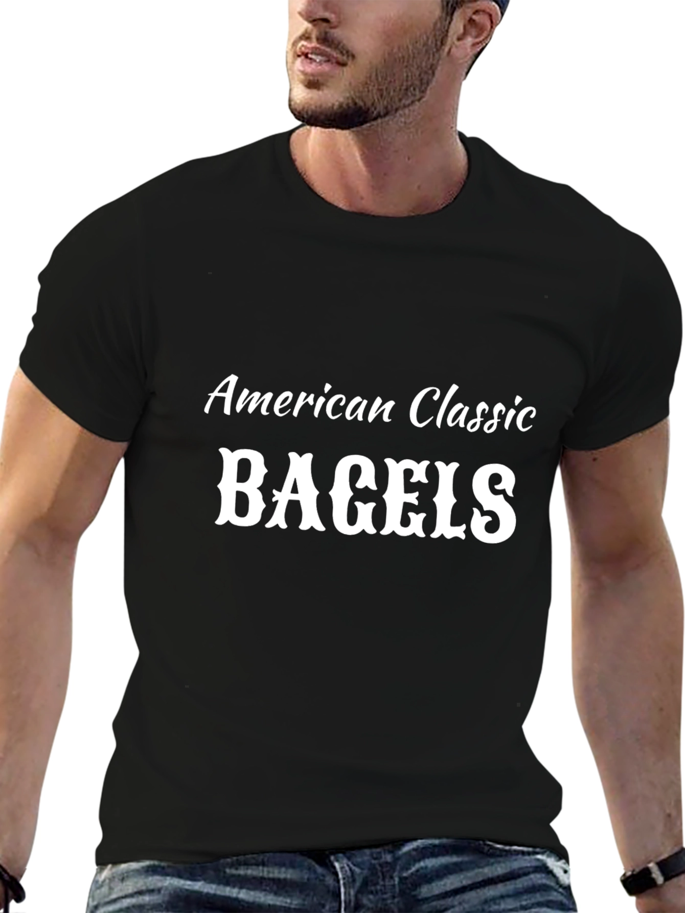 American Classic Bagels Black T-Shirt
