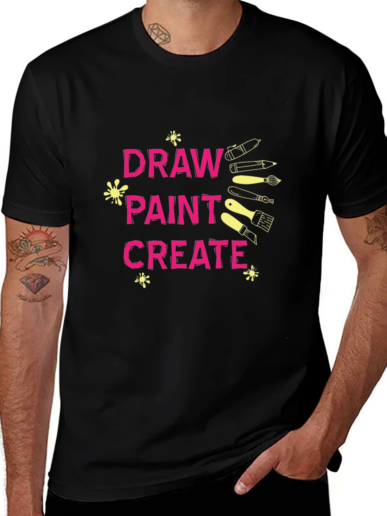 Draw Paint Create Graphic T-Shirt