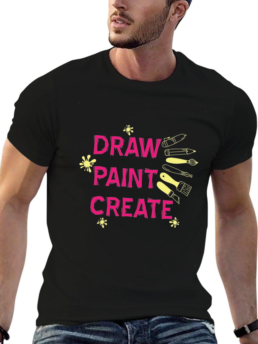Draw Paint Create Graphic T-Shirt