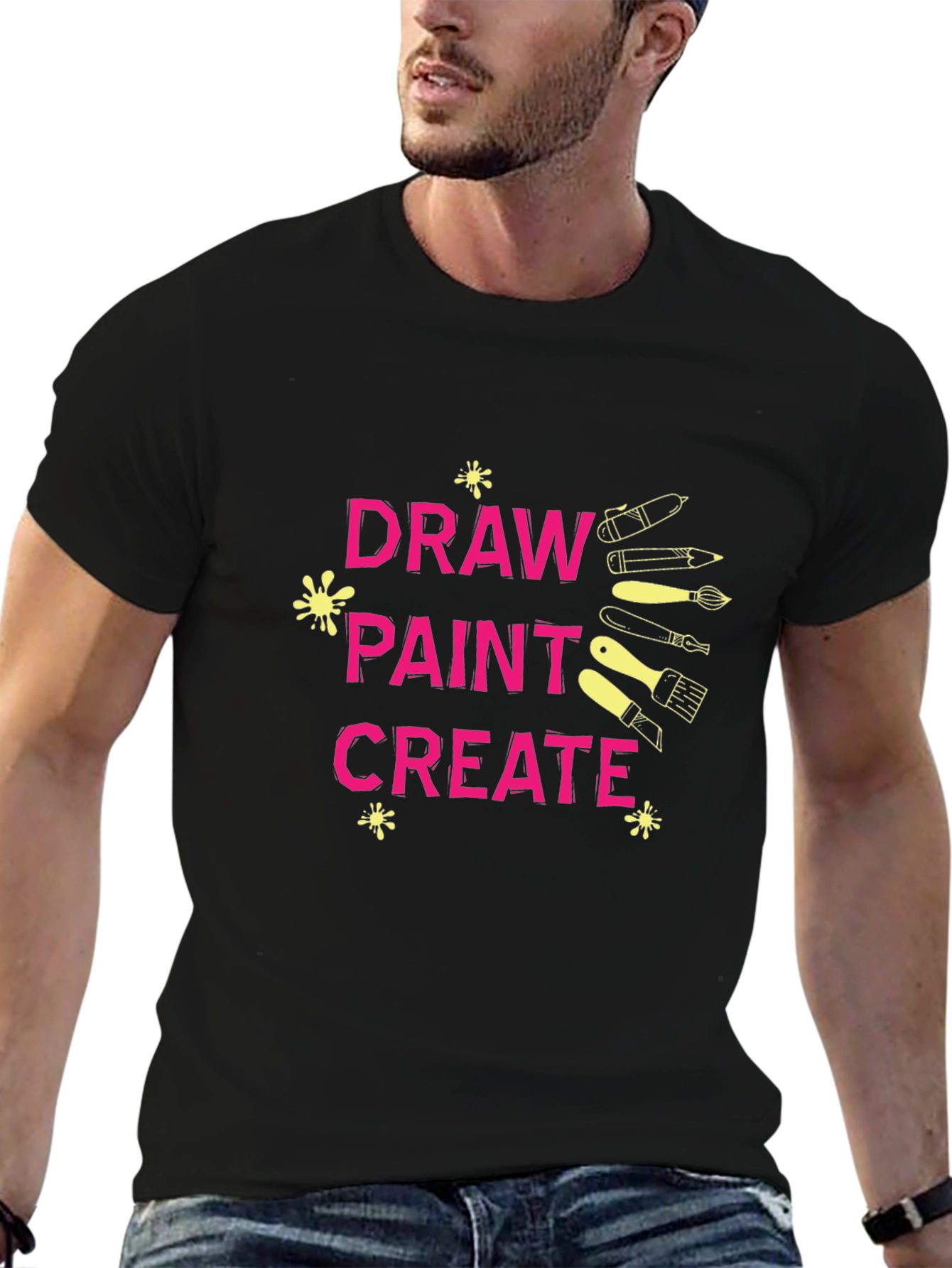 Draw Paint Create Graphic T-Shirt