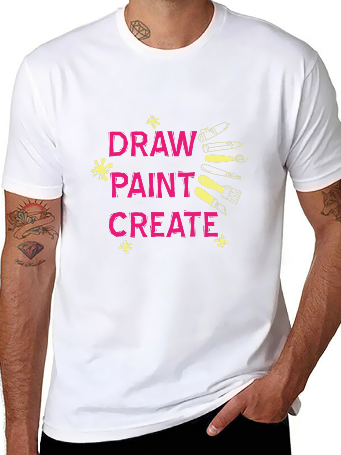 Draw Paint Create Graphic T-Shirt