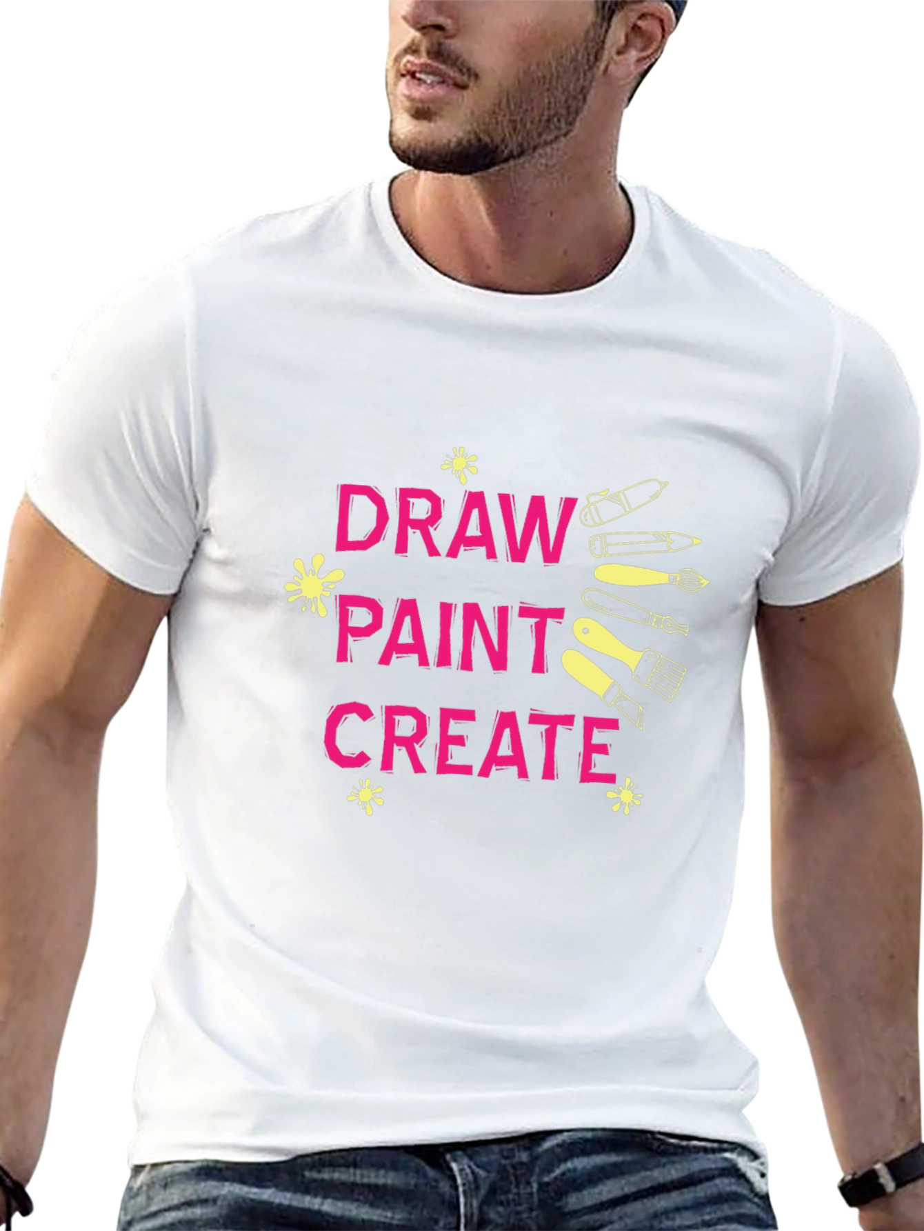 Draw Paint Create Graphic T-Shirt