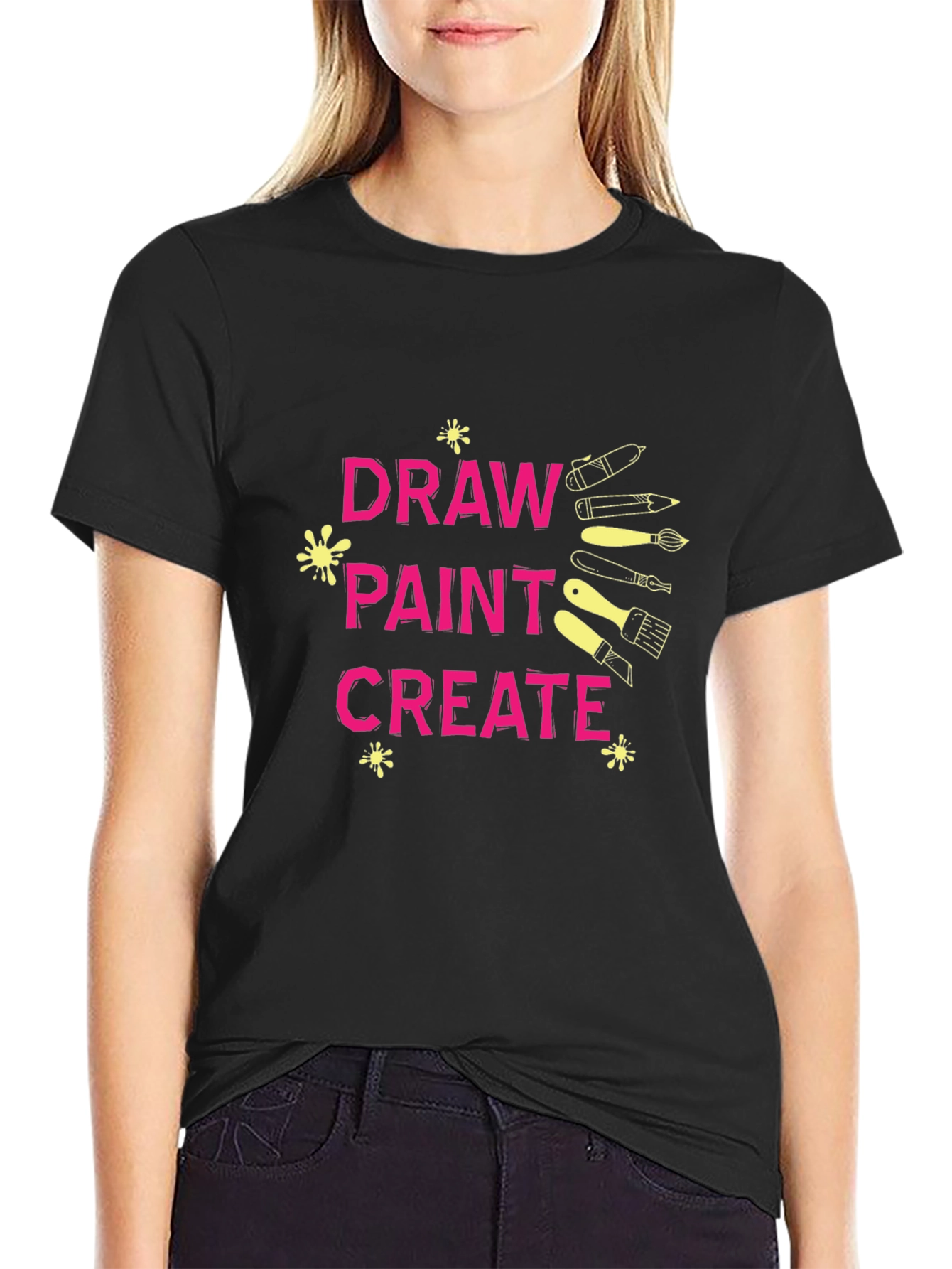 Draw Paint Create Graphic T-Shirt