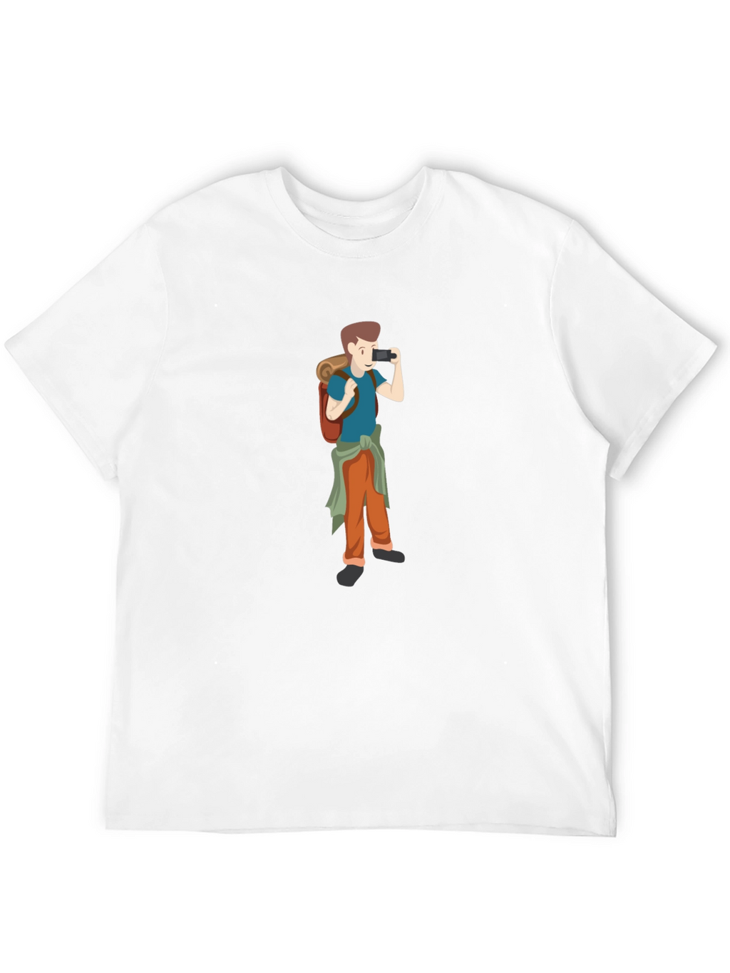Black T-Shirt with Photographer Graphic