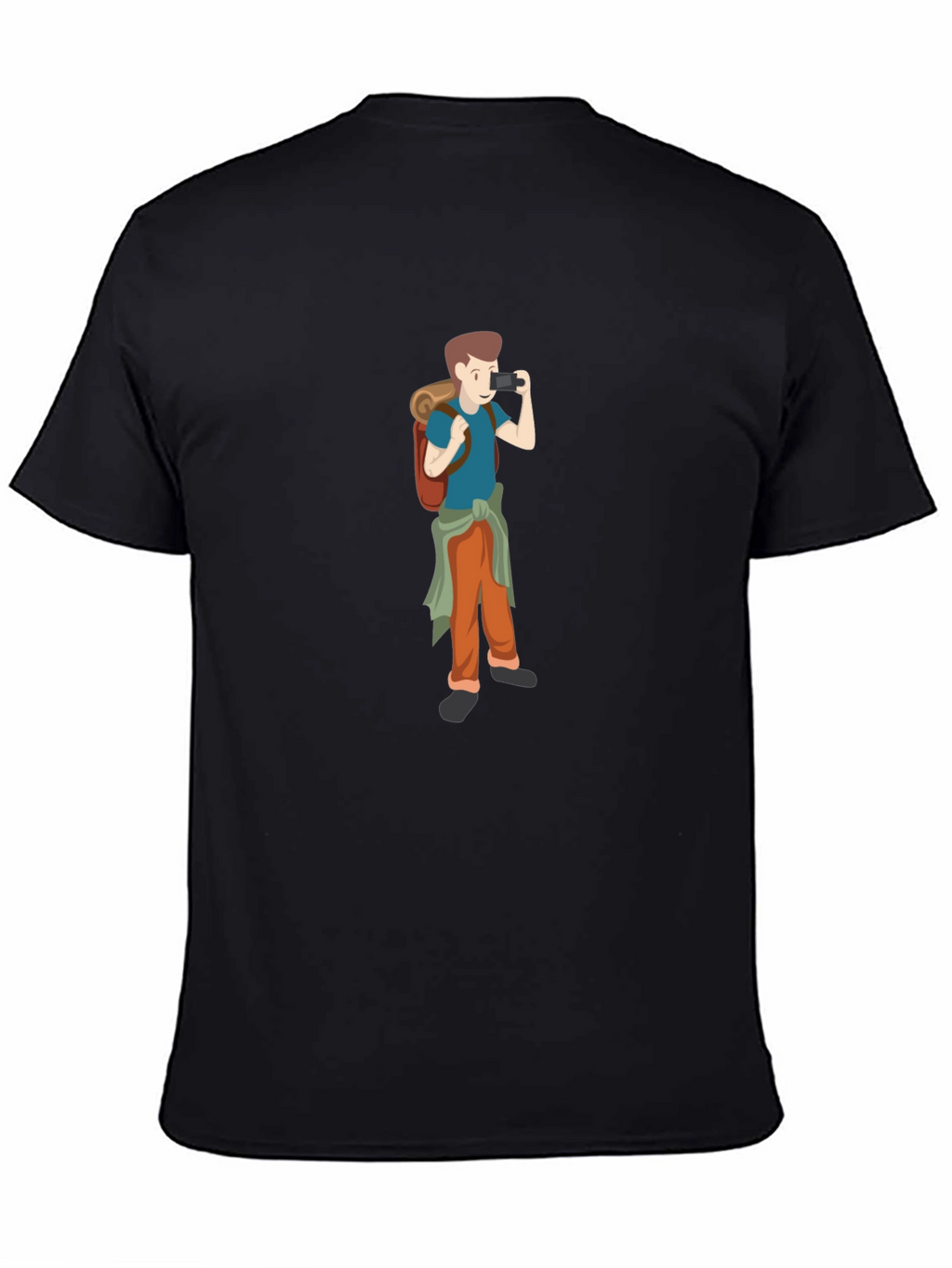 Black T-Shirt with Photographer Graphic