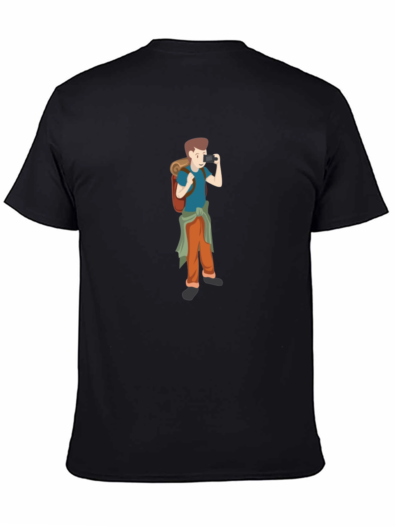 Black T-Shirt with Photographer Graphic