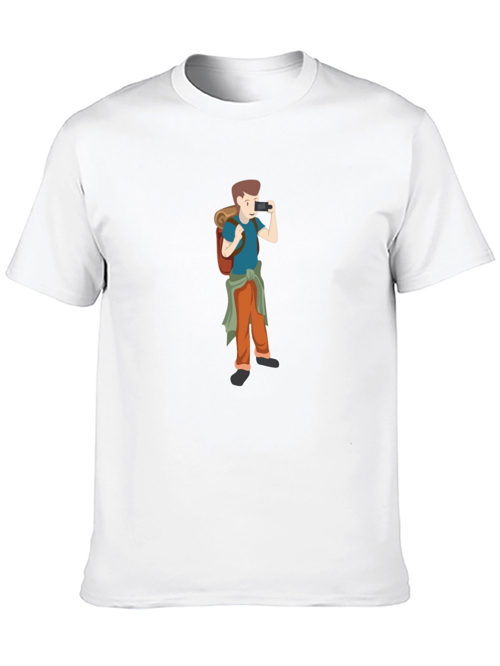 Black T-Shirt with Photographer Graphic