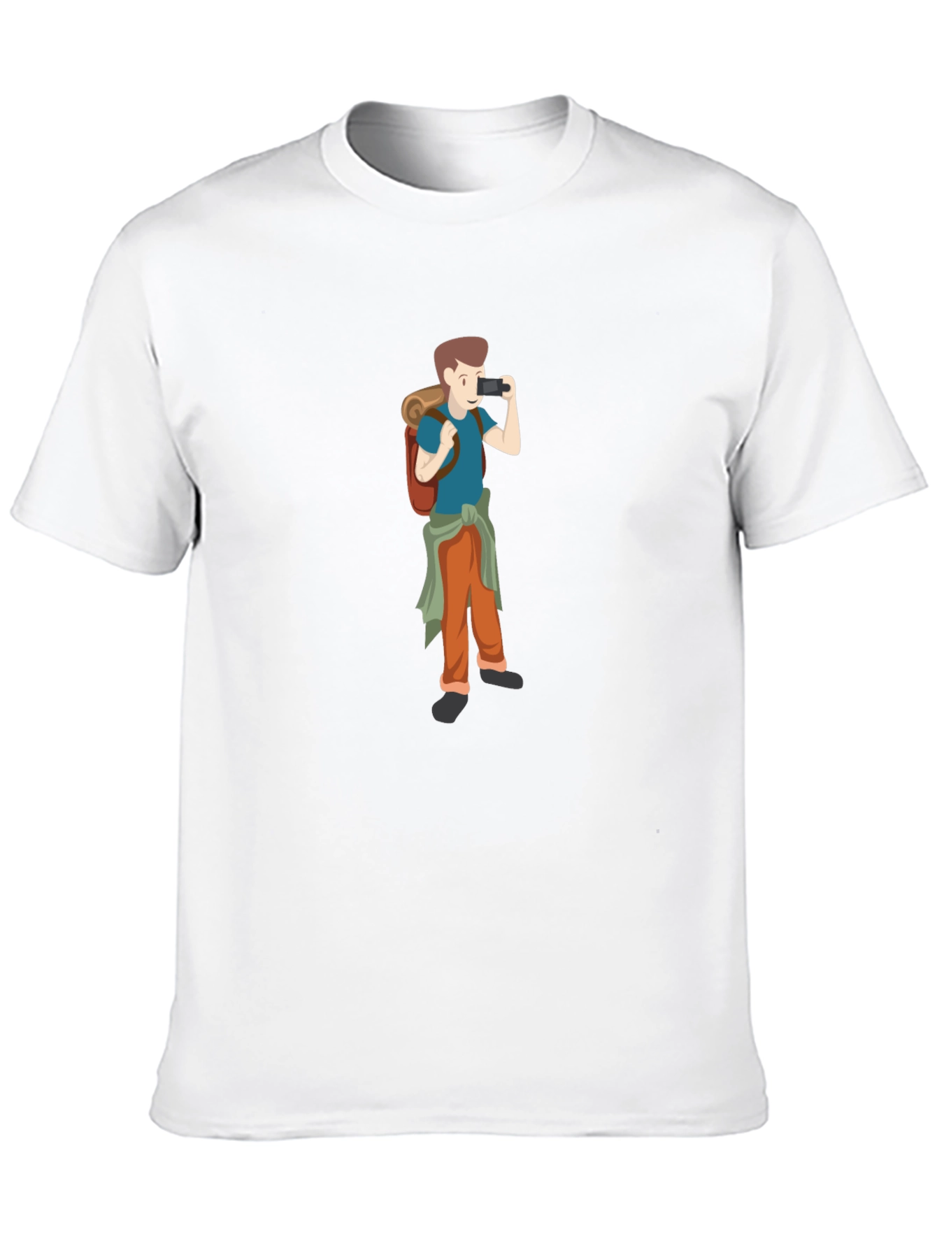 Black T-Shirt with Photographer Graphic