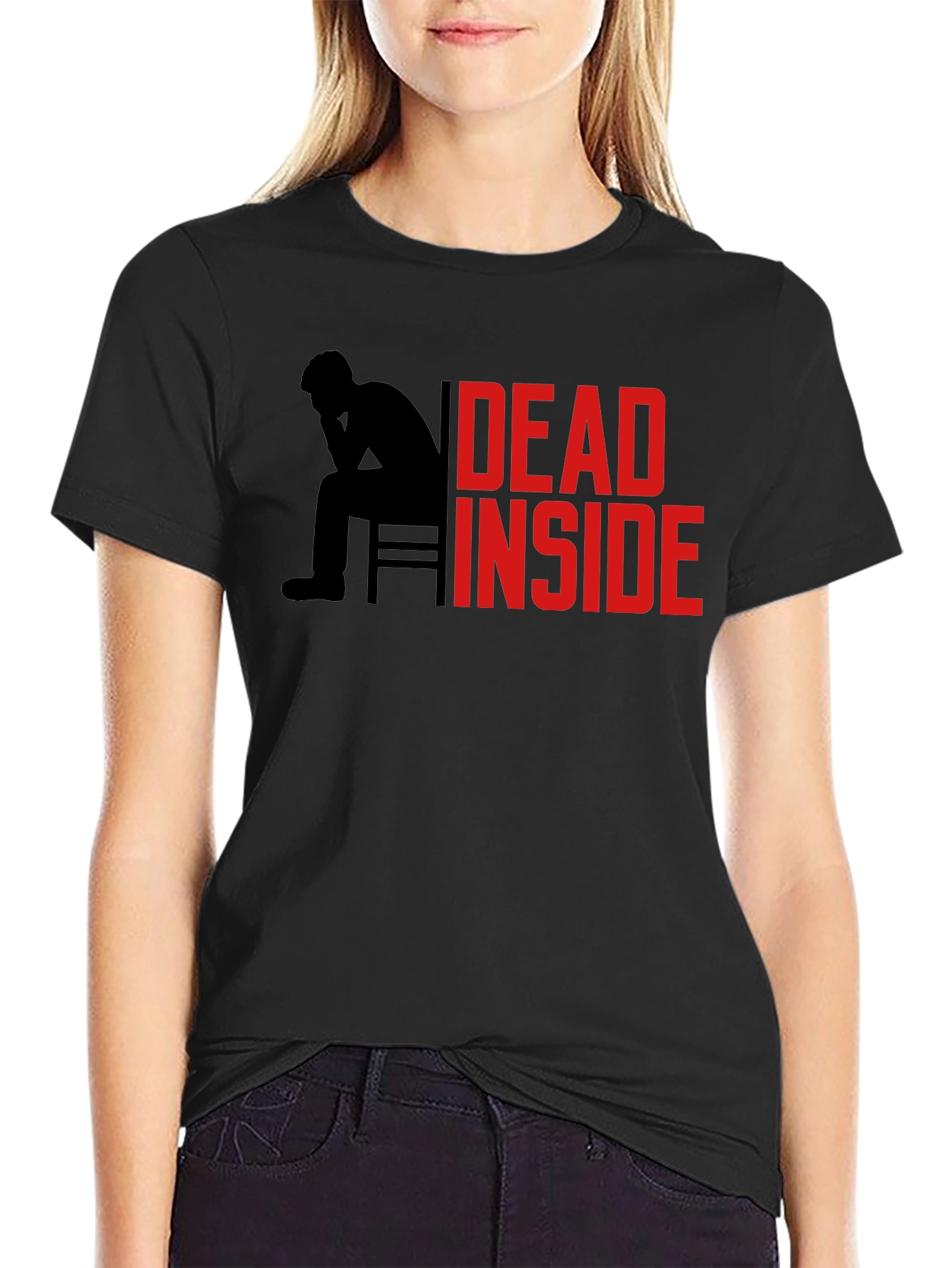 Dead Inside Graphic Tee - Mens Black T-Shirt