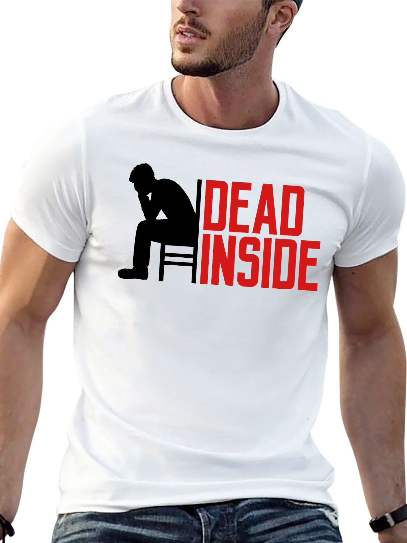 Dead Inside Graphic Tee - Mens Black T-Shirt