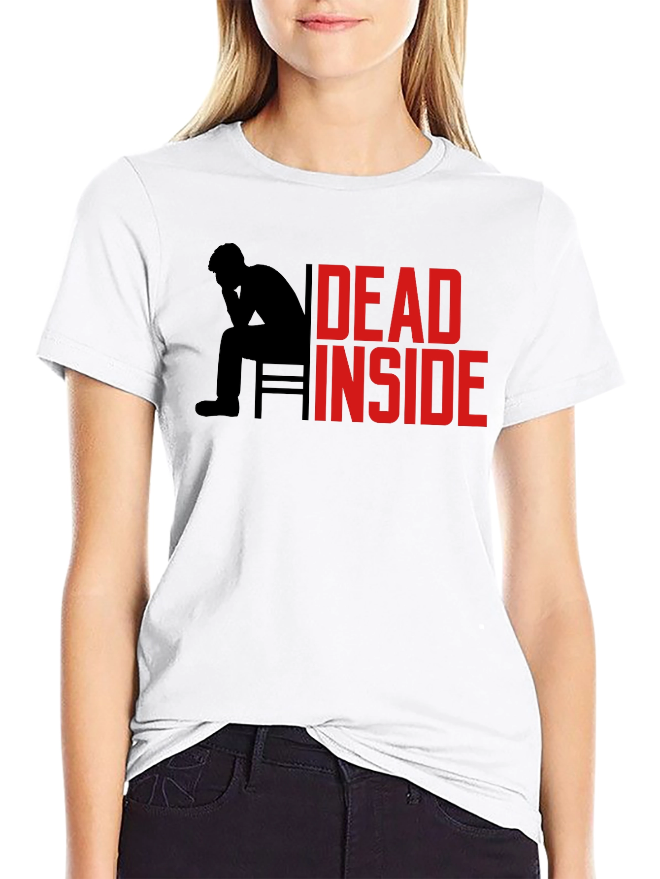 Dead Inside Graphic Tee - Mens Black T-Shirt