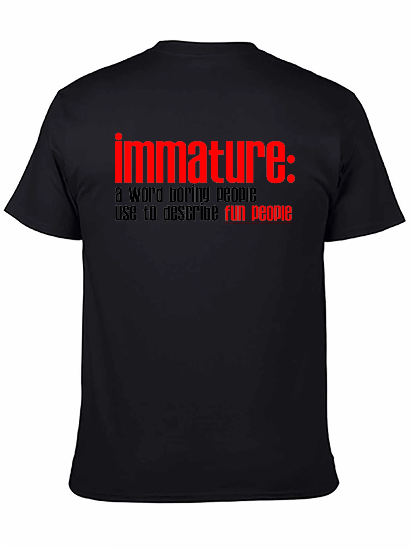 Immature Fun People Graphic T-Shirt