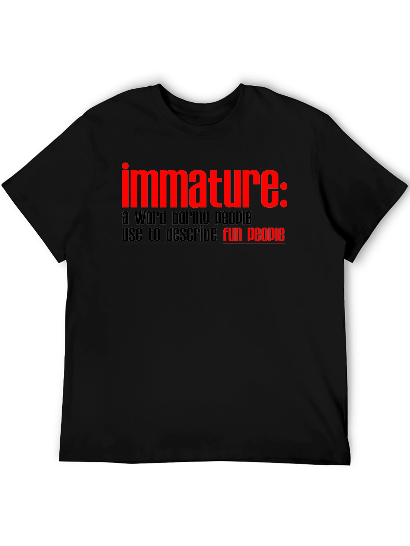 Immature Fun People Graphic T-Shirt