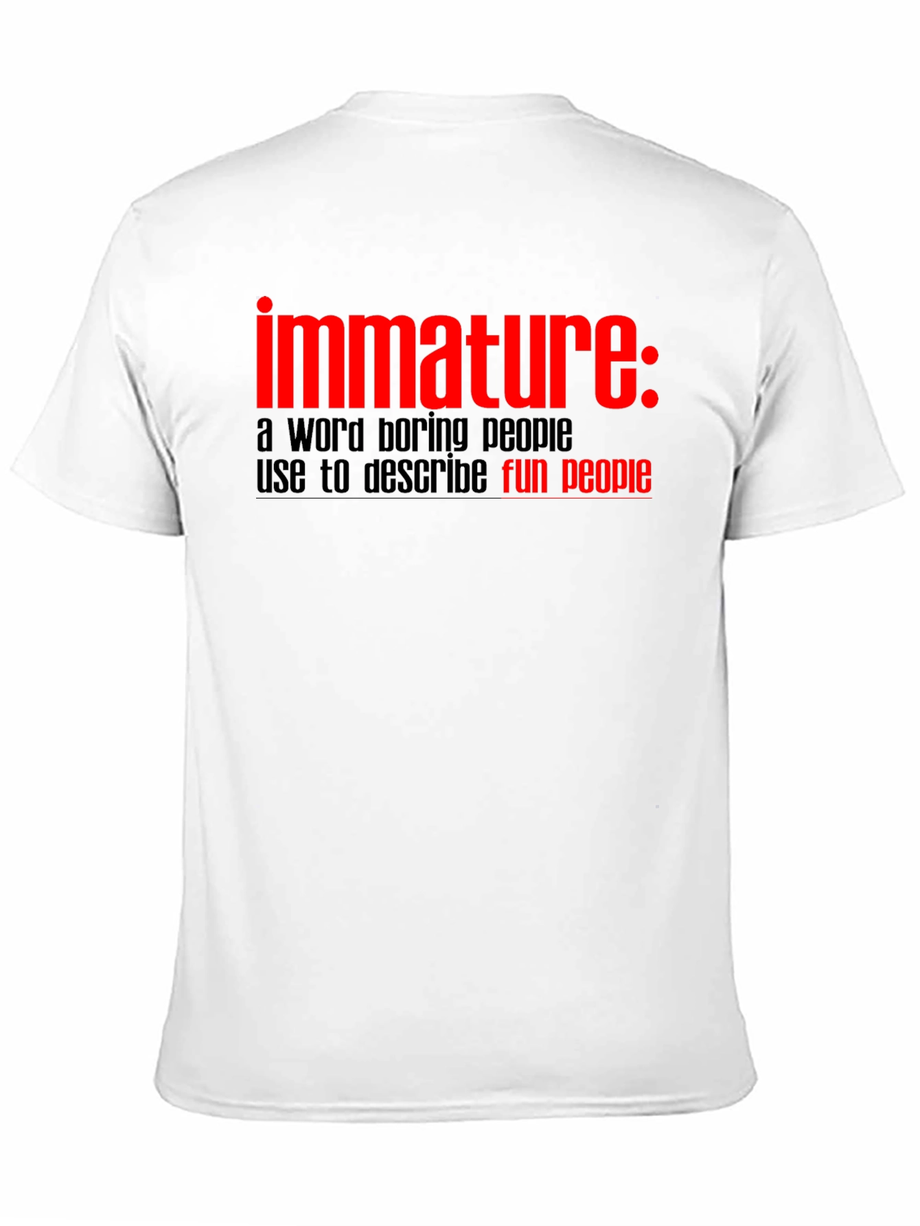 Immature Fun People Graphic T-Shirt