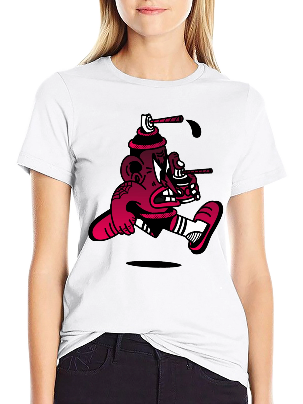 Cartoon Spray Can T-Shirt