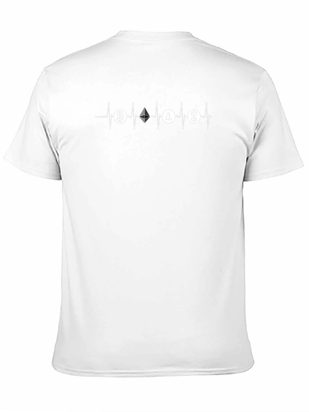 Crypto Heartbeat T-Shirt - Bitcoin Ethereum Litecoin